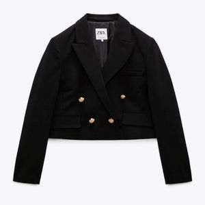 New Zara Cropped Blazer - LARGE